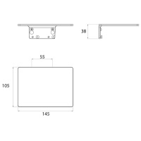 Emco Trend Полочка для туалетной бумаги Art/Flow/Trend, подвесной, цвет: хром