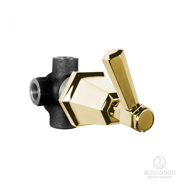 Stella Eccelsa Встраиваемый переключатель для ванны/душа 0/150, цвет: золото