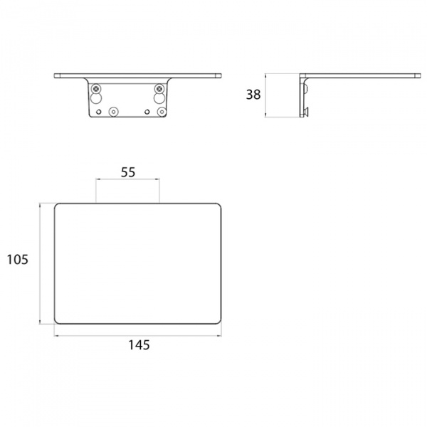Emco Trend Полочка для туалетной бумаги Art/Flow/Trend, подвесной, цвет: хром