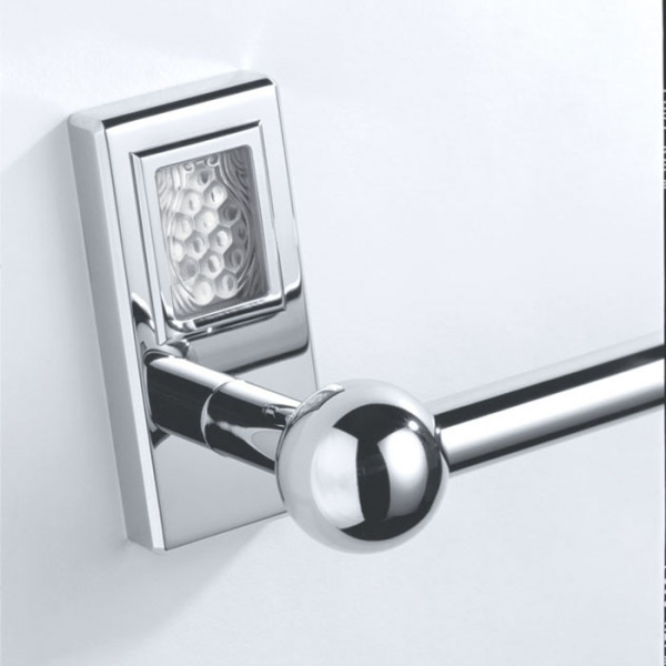 THG Métropolis à manettes cristal clair Полотенцедержатель 60см, подвесной, цвет: хром/прозрачный хрусталь