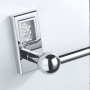 THG Métropolis à manettes cristal clair Полотенцедержатель 60см, подвесной, цвет: хром/прозрачный хрусталь