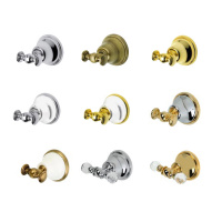 TW Harmony 012, полотенцедержатель двойной 58см, подвесной, цвет: золото/белый