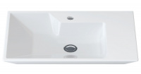 a-Speciale Раковина настольная 420*800 мм с 1 отверстием под смеситель и без донного клапана