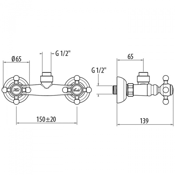 Gattoni Vivaldi Душевая стойка с верхним душем со смесителем, цвет: бронза