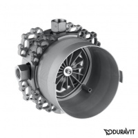 Duravit C.1 Смеситель термостатический для ванны, встраиваемый, с запорным переключателем и клапаном, цвет: хром