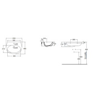 AZZURRA Cult Раковина 63х48 см, без отв., цвет: белый