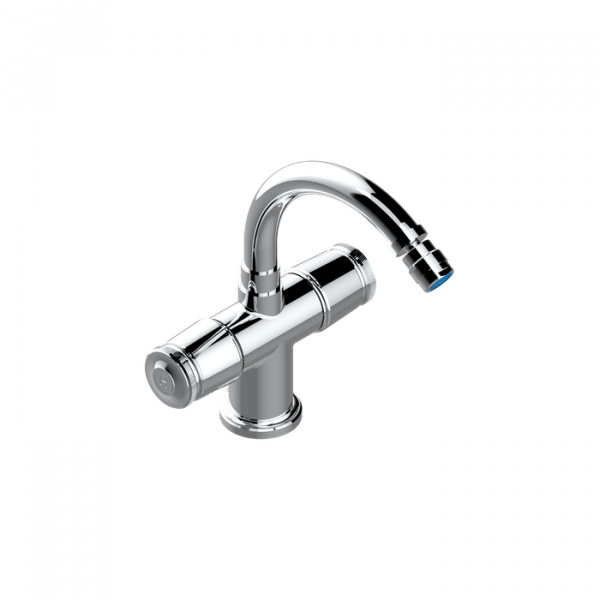 THG CORVAIR Смеситель для биде на 1 отверстие, 2-х вентильный, с донным клапаном, цвет: хром