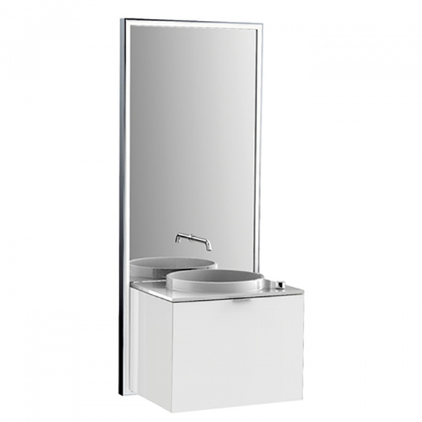 EMCO Touch 600 slim Комплект мебели с выдвижным ящиком, черный/белый ELS