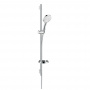 Hansgrohe Raindance Select S Душевой набор: штанга 90см., ручной душ 120, 3jet (Rain, RainAir, WhirlAir), EcoSmart, мыльница, шланг, цвет: белый/хром