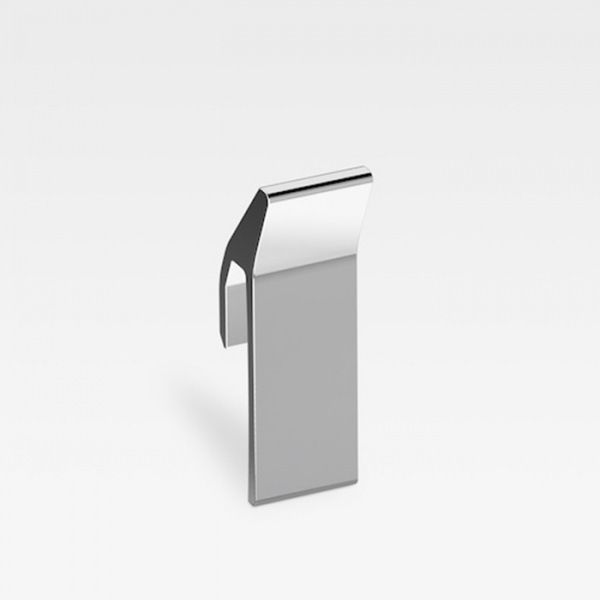 Armani Roca Island Крючок одинарный, для профиля, подвесной, цвет: хром