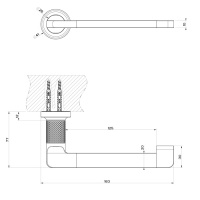 Gessi Inciso Держатель для туалетной бумаги вертикальный или горизонтальный, подвесной, цвет: black XL
