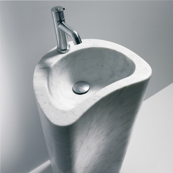 Agape Lito Раковина 40x47.6x91.3 см, без отв., цвет: мрамор