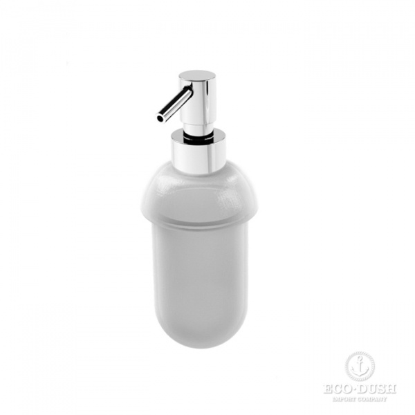 Stella 130 Дозатор для мыла стекло матовое, подвесная, цвет: хром