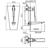 Gattoni Fly Смеситель всртаиваемый на коробке вертикальный для раковины однорычажный, цвет: хром