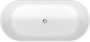 Ванна из искусственного камня DuraSolid® Duravit D-Neo 160x75 овальная, отдельностоящая
