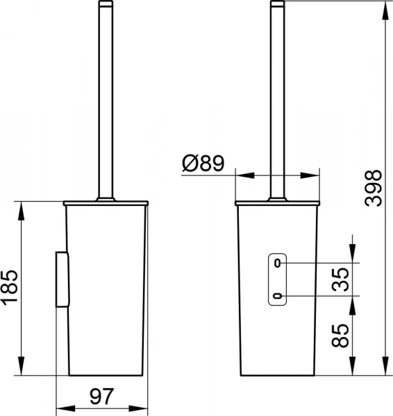 Ершик Keuco Collection Moll 12764 белый
