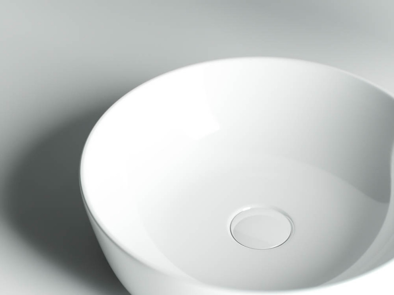 Умывальник чаша накладная круглая  Element 415*415*135мм Ceramica Nova белый CN6013