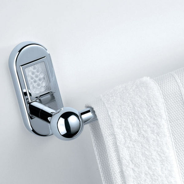 THG Oceania Полотенцедержатель 60см, подвесной, цвет: хром/прозрачный хрусталь