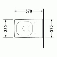 Duravit Vero Унитаз напольный для независимого подключения воды, с вертикальным смывом, 6,0л., 37x57см, Цвет: белый