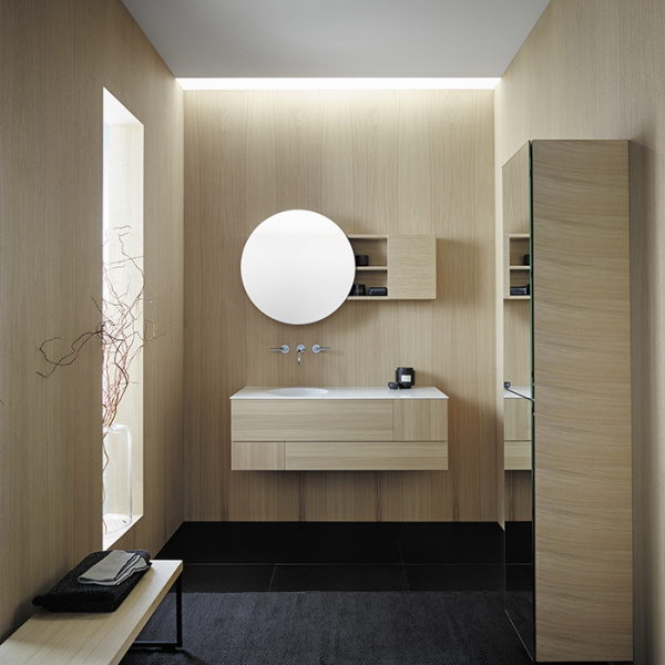 Burgbad Coco Зеркальный шкаф с подсветкой 120x70x17 см, цвет: дуб натуральный