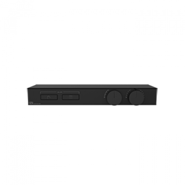 Gessi Hi-Fi Термостат для душа, с вкл. до 2 источников одновременно, с полкой из черного мат. стекла, внешняя часть, цвет: Black Metal PVD