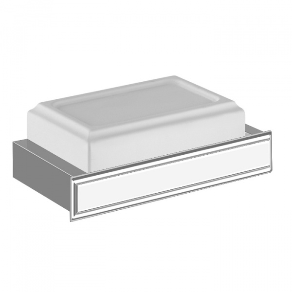 Gessi Eleganza Мыльница подвесная, цвет: Finox/белый