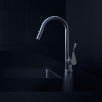 Axor Citterio Смеситель для кухни, однорычажный, на 1 отв, с выдвижным душем, излив: 220мм, цвет: под сталь