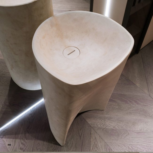 Antonio Lupi Rilievo Раковина 44х44х85 см, без отв., напольная, цвет: Pietra Luna