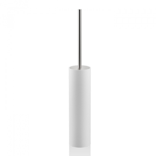 Decor Walther Stone SBG Туалетный ершик, напольный, цвет: белый / сталь матовая