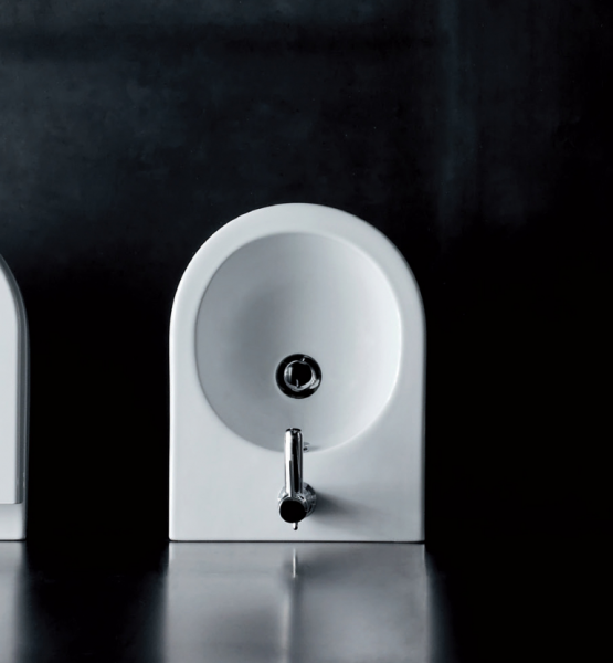 AZZURRA NUVOLA Mini Биде подвесное 46х35см c 1 отв., с креплением KIT2000CF цвет: белый