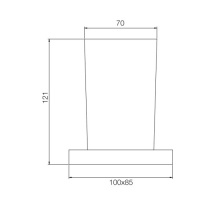 Fima Carlo Frattini Quadra Стакан с держателем, подвесной, цвет: хром