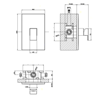 Gessi Rettangolo Встраиваемый однорычажный смеситель, внешняя часть, цвет: хром