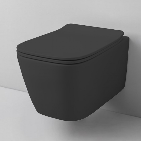 Artceram A16 Унитаз подвесной 36х52 см, с креплениями, цвет: черный