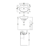 SIMAS Vignoni Раковина 60х46 см, 1 отв., цвет: белый