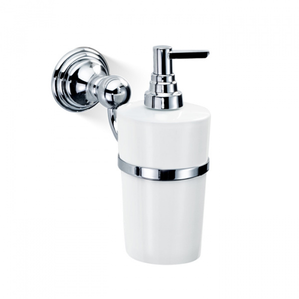 Decor Walther Classic WSP Дозатор для мыла, подвесной, фарфор, цвет: хром