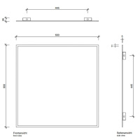 Decor Walther Space 16060 Зеркало 60x60см, с фацетом