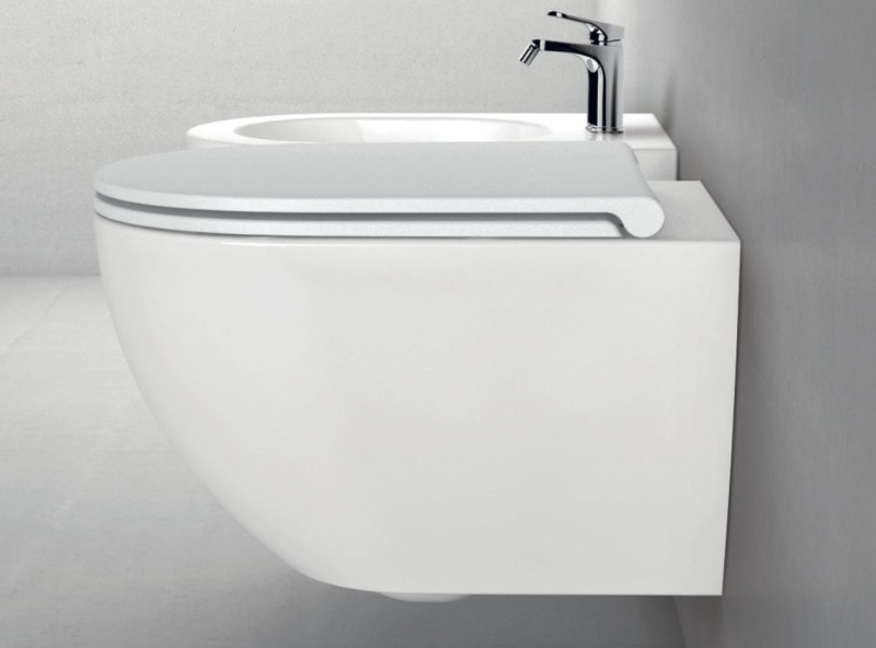 AZZURRA COMODA Унитаз подвесной 51,5x36см, цвет: белый сиденье на выбор