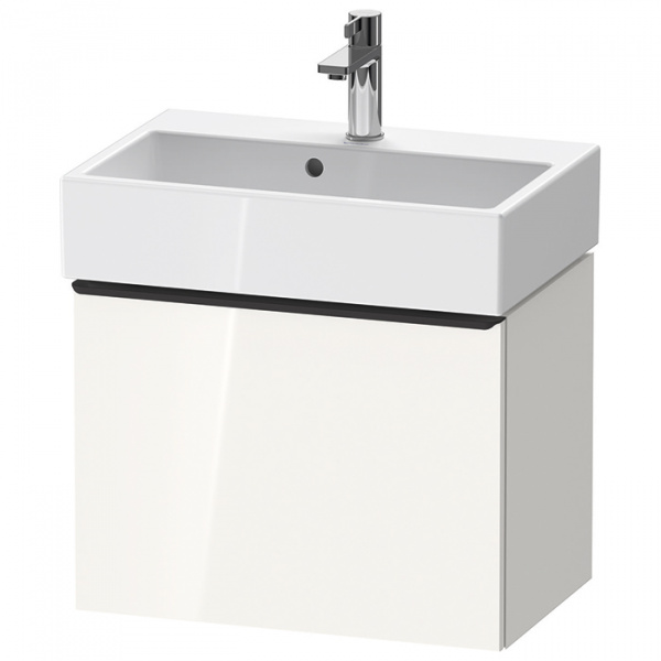 Duravit D-Neo Тумбочка подвесная компакт 44x58.4x37.2 см, раковина, 1 ящик, цвет: белый высокоглянцевый