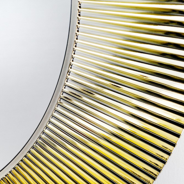 Laufen Kartell Зеркало круглое d=78см, настенное, без подсветки, цвет: золотой