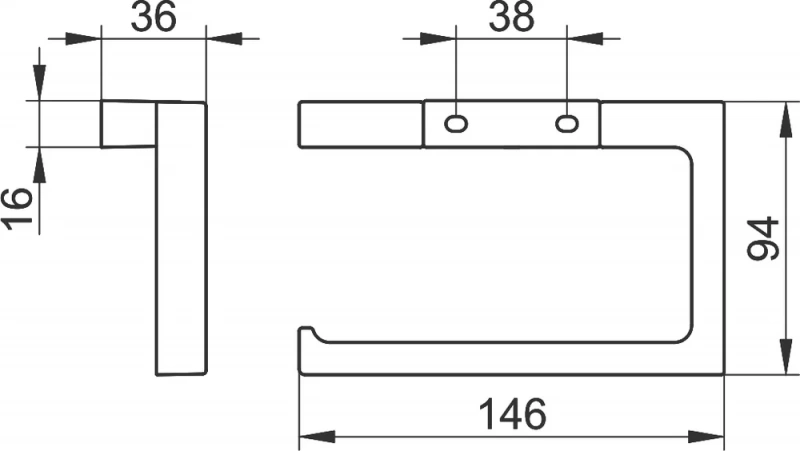 Держатель туалетной бумаги Keuco Edition 11 11162010000 хром