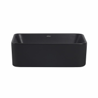 Раковина накладная ABBER Rechteck AC2213MB черная матовая