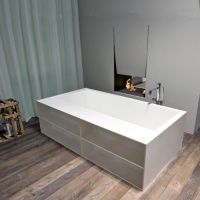 Antonio Lupi Biblio Ванна прямоугольная отдельностоящая, 170х90х53.5см