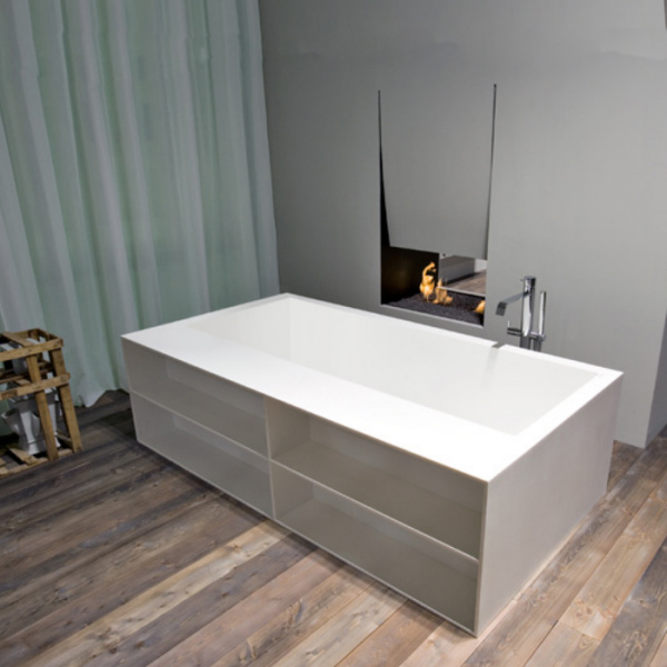 Antonio Lupi Biblio Ванна прямоугольная отдельностоящая, 170х90х53.5см