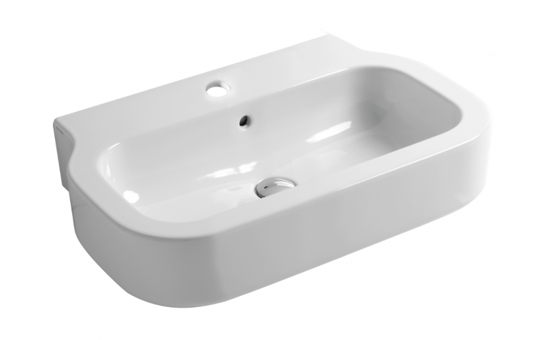 AZZURRA GLAZE Раковина 60х46 см, 1 отв., подвесная, цвет: белый