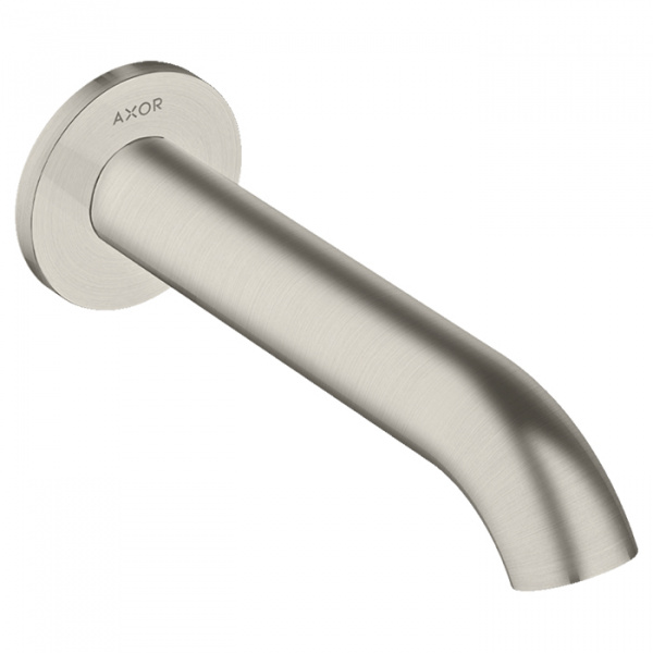 Axor Uno Излив для ванны, 17.8см, настенный, цвет: сталь