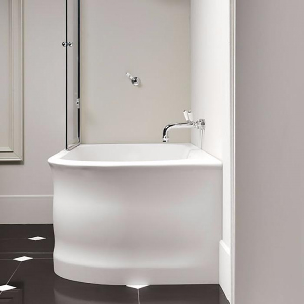 Devon&Devon Wave Sx Ванна из минерального литья пристенная, 176.5х82.5хh56см