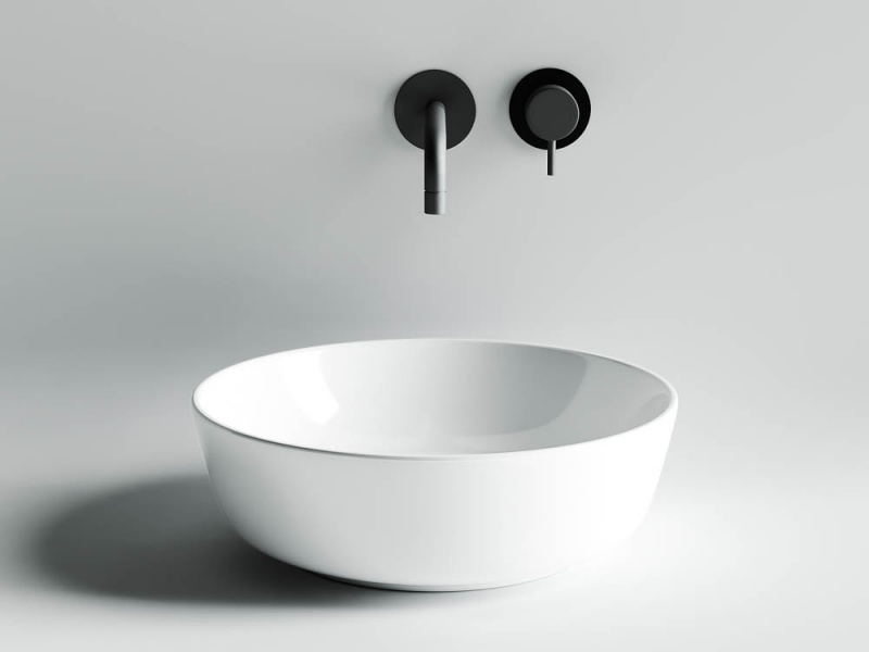 Умывальник чаша накладная круглая  Element 415*415*135мм Ceramica Nova белый CN6013