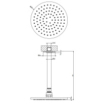 Gessi Inciso Верхний душ Ø20 см, потолочный, цвет: хром
