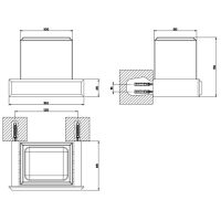 Gessi Eleganza Стакан подвесной, цвет: хром/белый