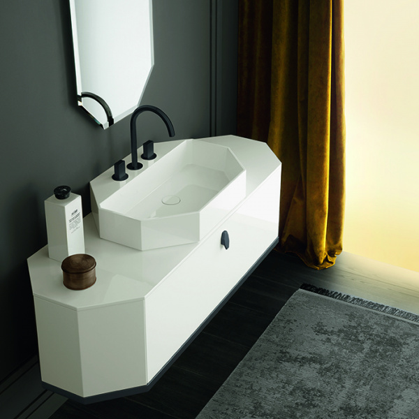 Milldue Edition Dandy Комплект подвесной мебели, 138х47хh36см, цвет: глянцевый Bianco